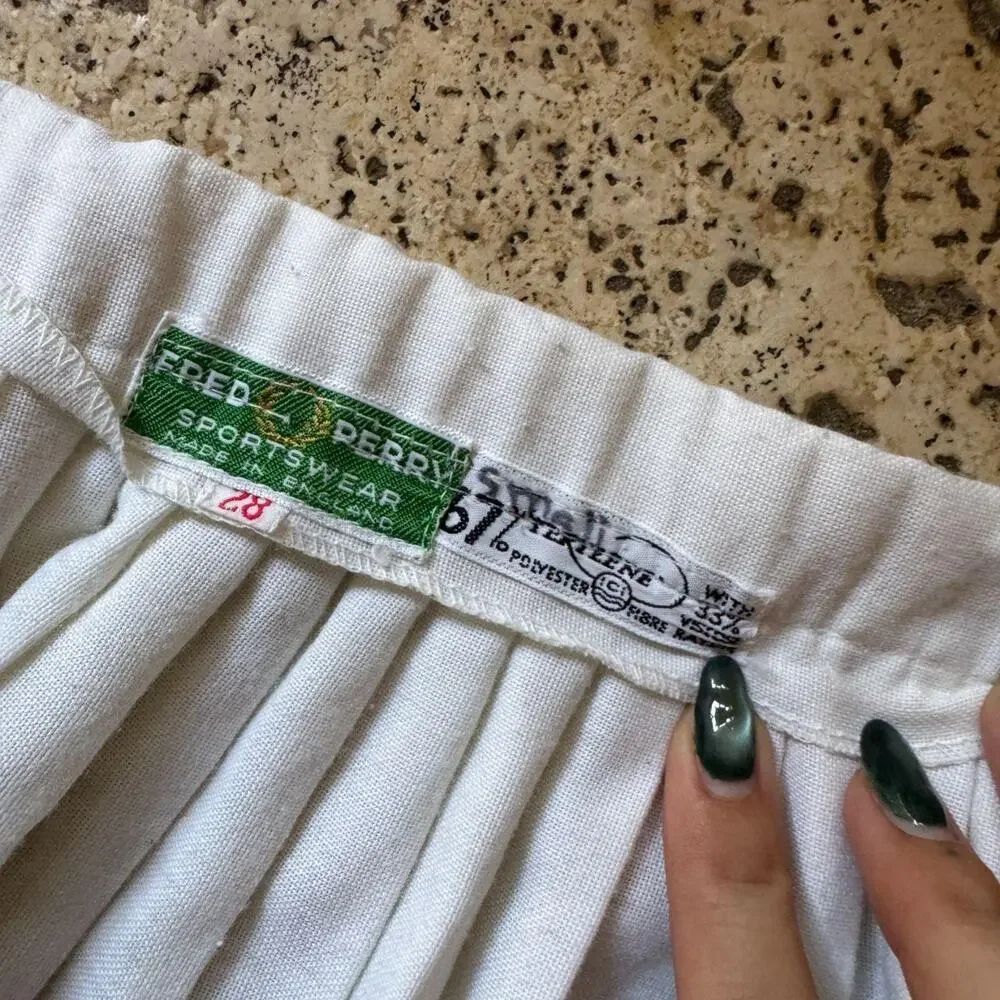 Vintage Fred Perry Sportswear Pleated Tennis Skirt